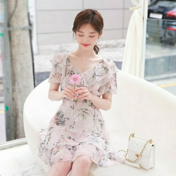 MyFiona Dresses & Skirts - MyFiona | Floral Dress | Lavender, Pink